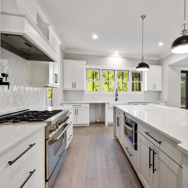 Remodeled modern kitchen with kitchen layout & access improvements